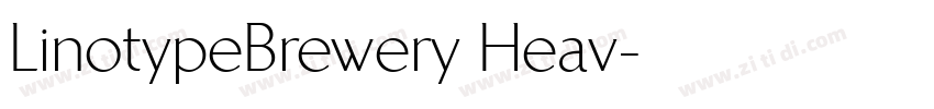 LinotypeBrewery Heav字体转换